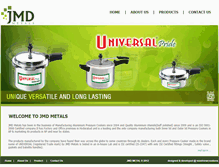 Tablet Screenshot of jmdmetals.com